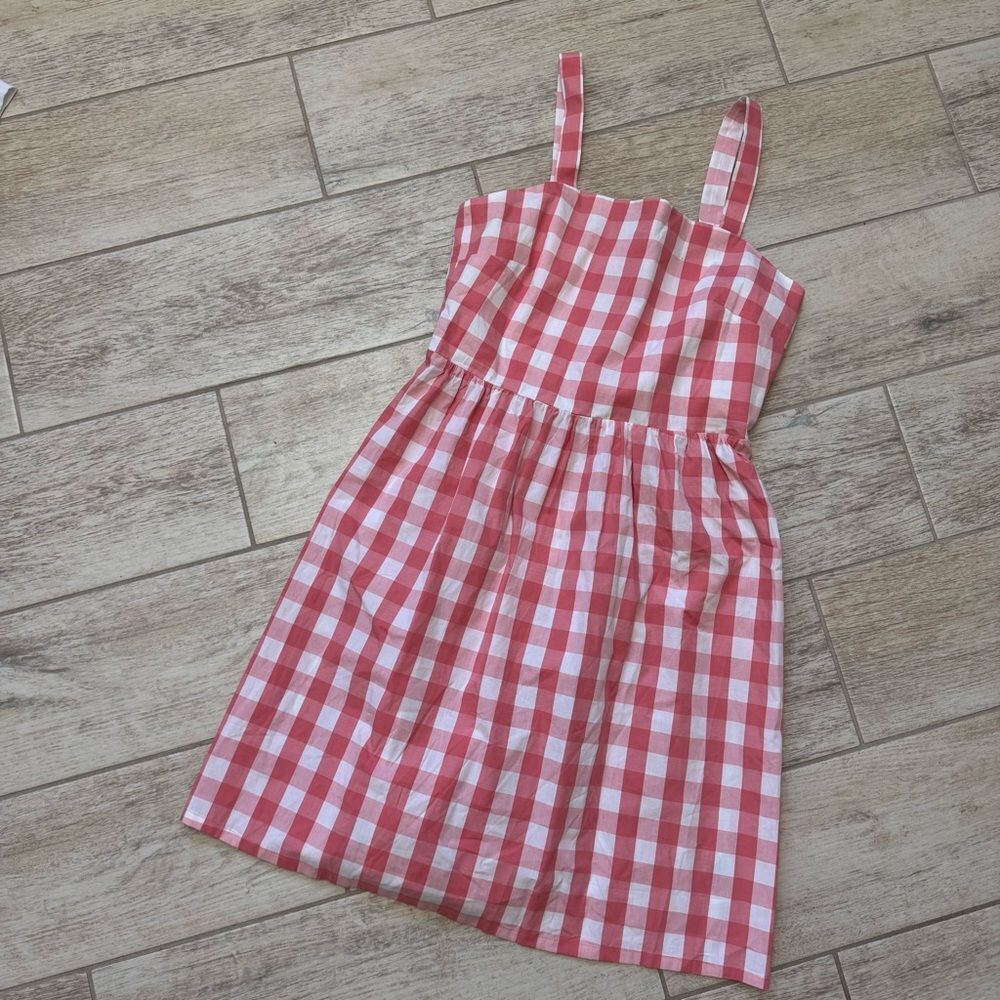 JCrew Pink Gingham Dress Size Small NWOT